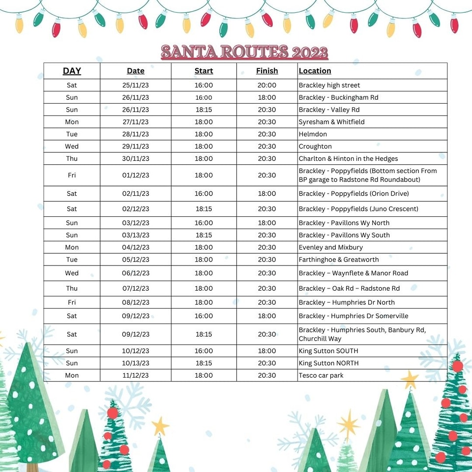 brackley santa 2023
